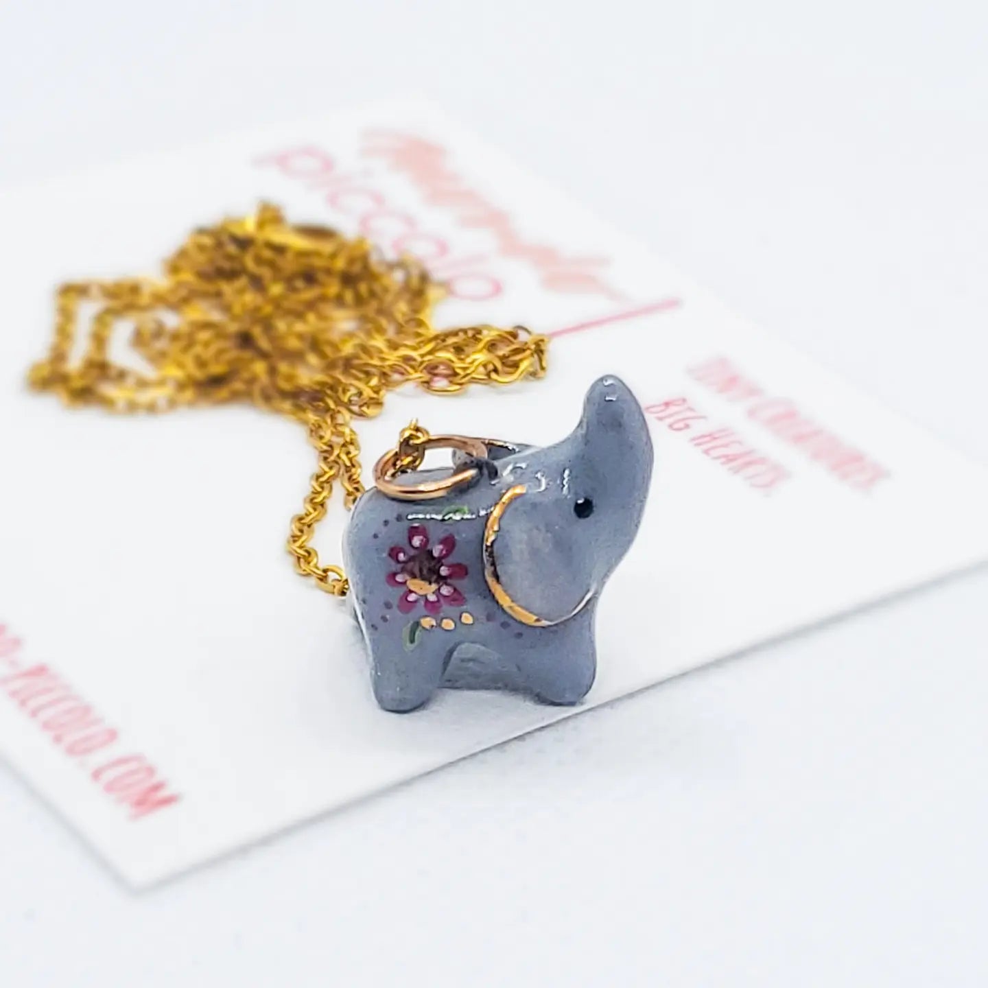 Elephant Pendant Necklace