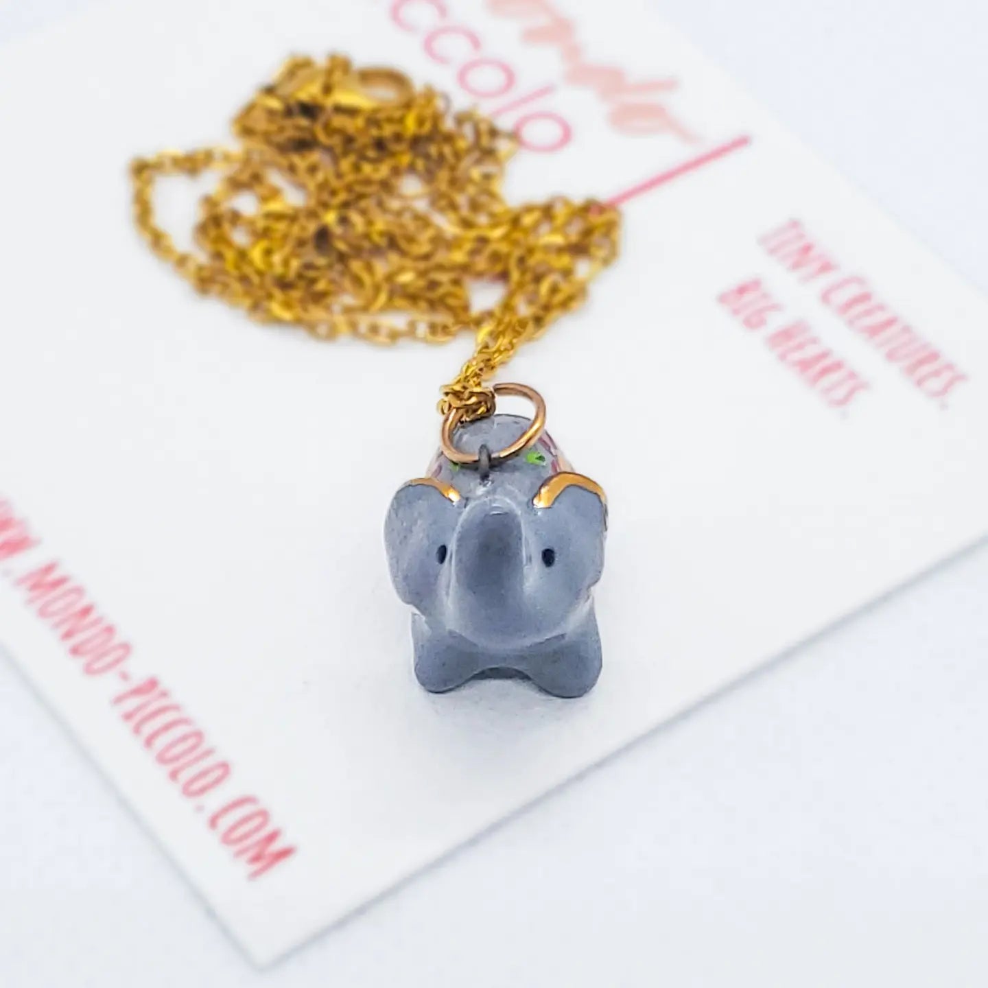 Elephant Pendant Necklace