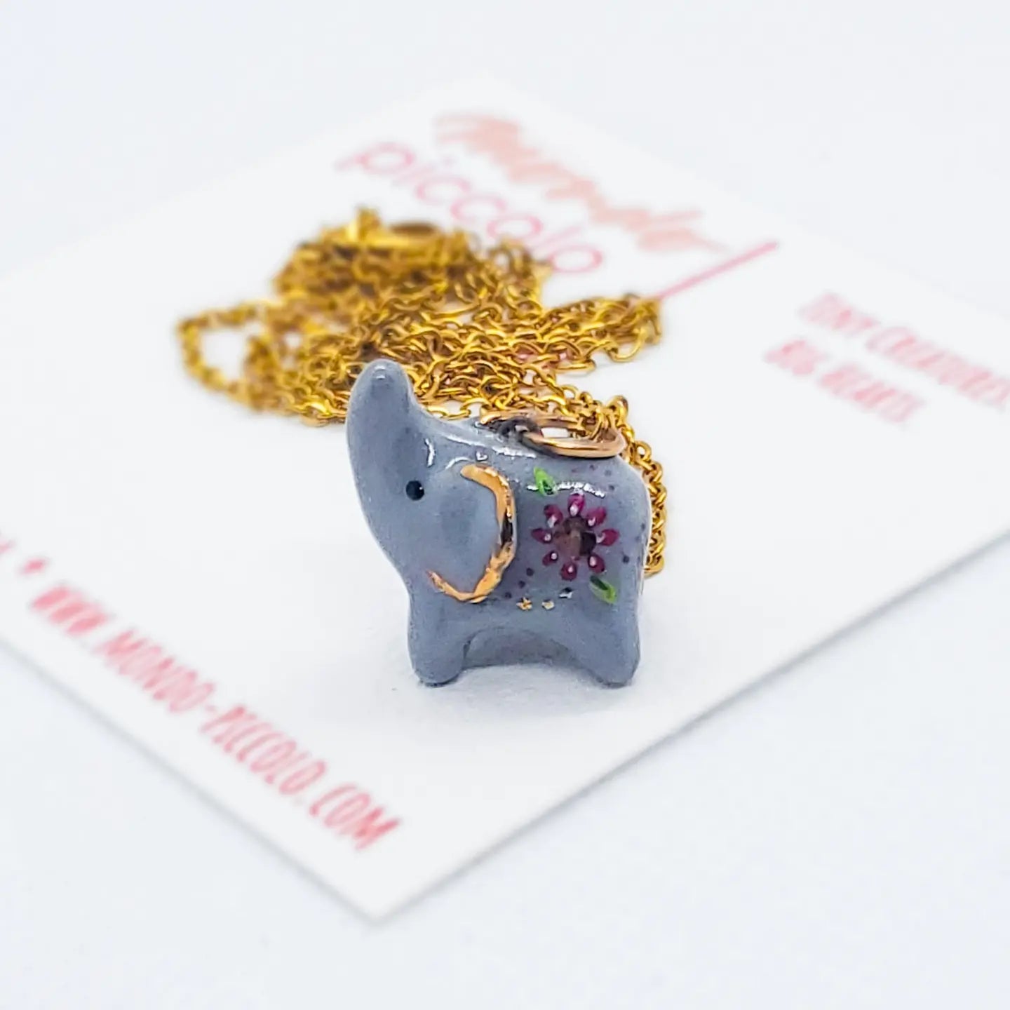 Elephant Pendant Necklace